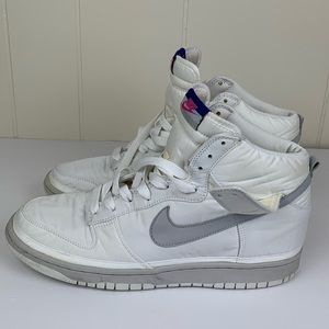 Nike Dunk High Premium Nylon White Grey, Purple